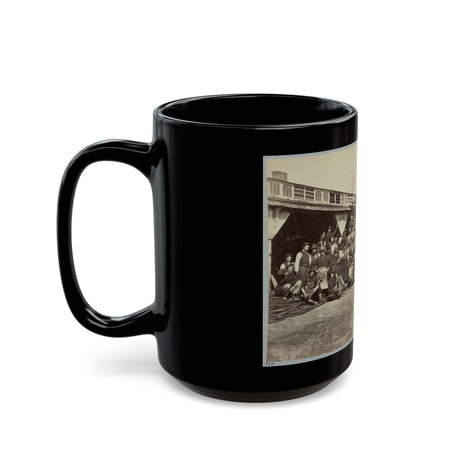 Blacksmith's Shop, Quartermaster's Department, Washington, D.C., April, 1865 (U.S. Civil War) Black Coffee Mug