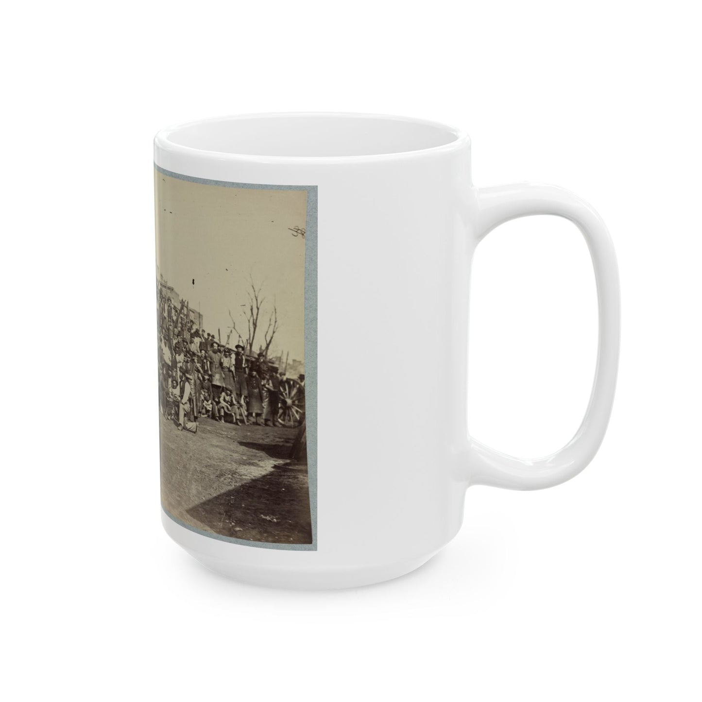 Blacksmith's Shop, Quartermaster's Department, Washington, D.C., April, 1865 (U.S. Civil War) White Coffee Mug