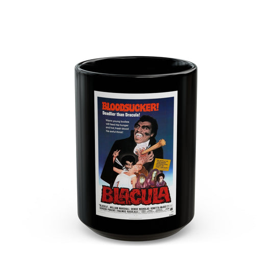 BLACULA 1972 Movie Poster - Black Coffee Mug-15oz-The Sticker Space