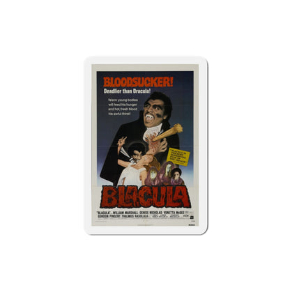 Blacula 1972 Movie Poster Die-Cut Magnet-3 Inch-The Sticker Space