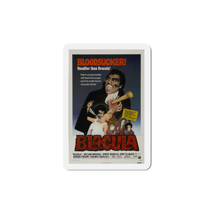 Blacula 1972 Movie Poster Die-Cut Magnet-5 Inch-The Sticker Space