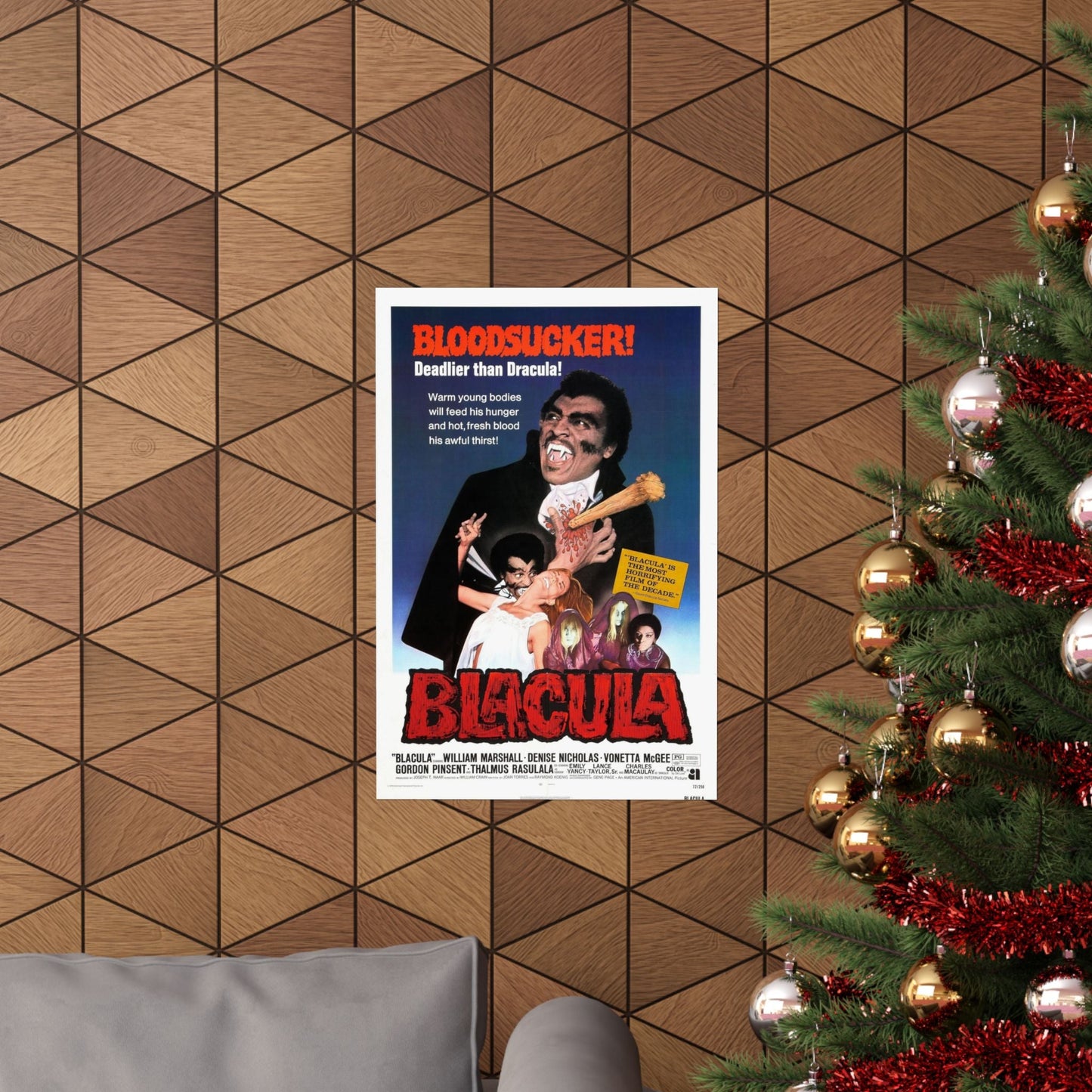 BLACULA 1972 - Paper Movie Poster-The Sticker Space