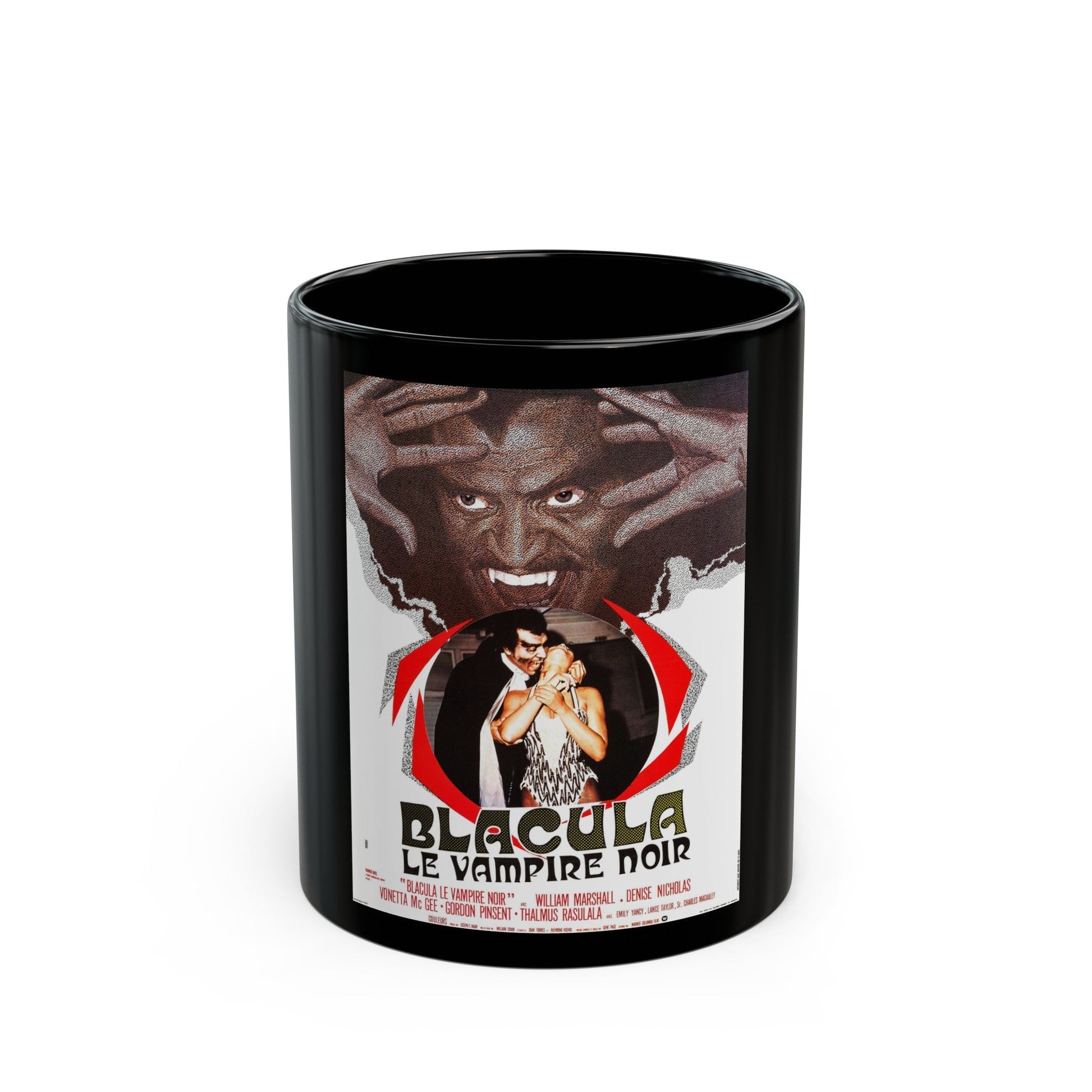 BLACULA (FRENCH) 1972 Movie Poster - Black Coffee Mug-11oz-The Sticker Space