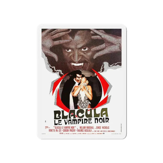 BLACULA (FRENCH) 1972 Movie Poster - Refrigerator Magnet 6 Inch - The Sticker Space