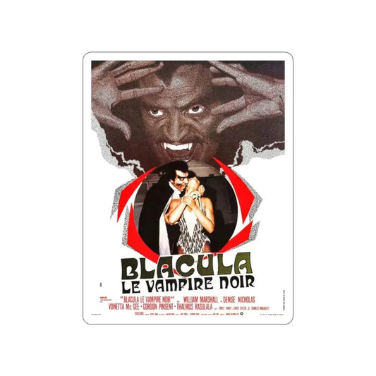 BLACULA (FRENCH) 1972 Movie Poster STICKER Vinyl Die-Cut Decal 2 Inch - The Sticker Space