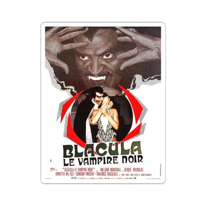 BLACULA (FRENCH) 1972 Movie Poster - STICKER Vinyl Kiss-Cut Decal 4 Inch White - The Sticker Space