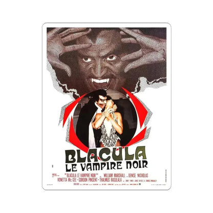 BLACULA (FRENCH) 1972 Movie Poster - STICKER Vinyl Kiss-Cut Decal 6 Inch White - The Sticker Space