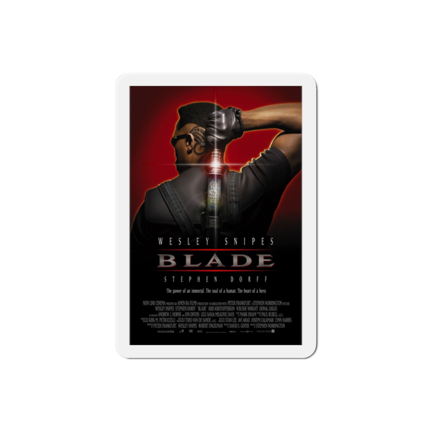 Blade 1998 Movie Poster Die-Cut Magnet-2" x 2"-The Sticker Space