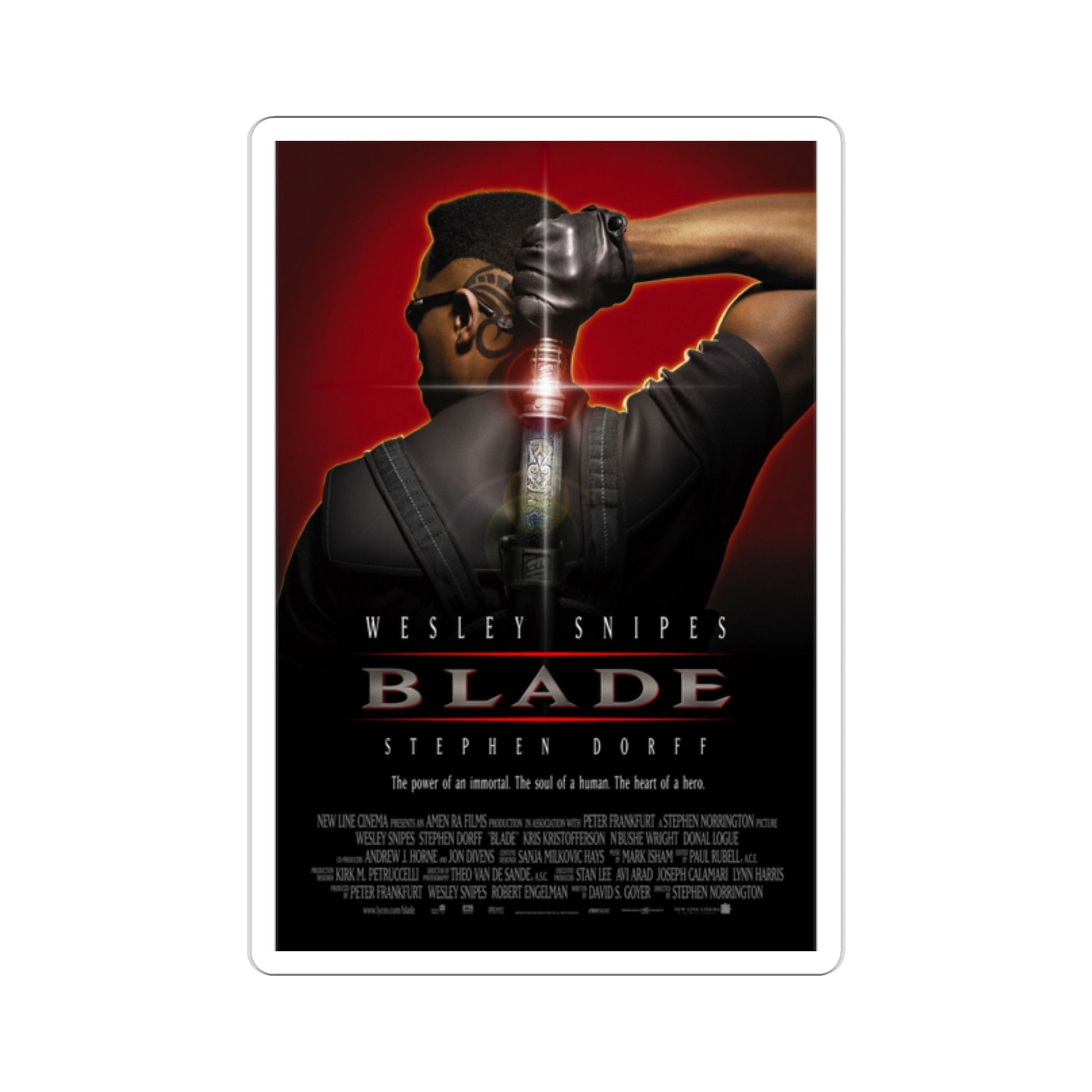 Blade 1998 Movie Poster STICKER Vinyl Die-Cut Decal-2 Inch-The Sticker Space