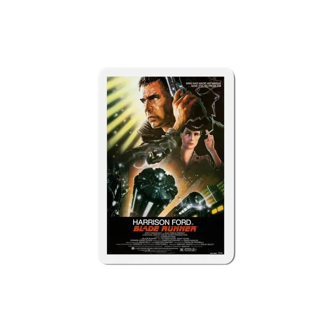 Blade Runner 1982 Movie Poster Refrigerator Magnet 5 Inch - The Sticker Space