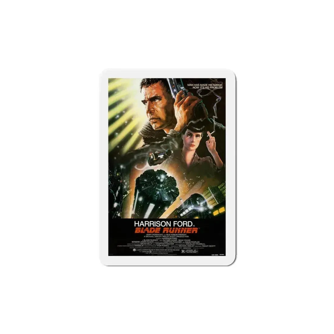 Blade Runner 1982 Movie Poster Refrigerator Magnet 6 Inch - The Sticker Space