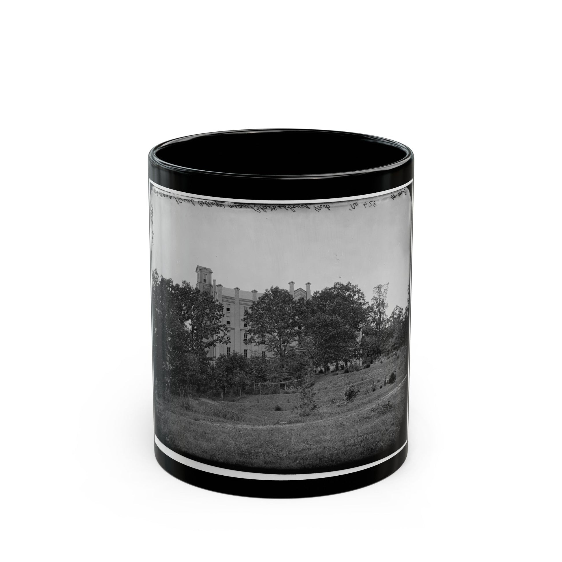 Bladensburg, Maryland (Vicinity). Agricultural College (U.S. Civil War) Black Coffee Mug-11oz-The Sticker Space