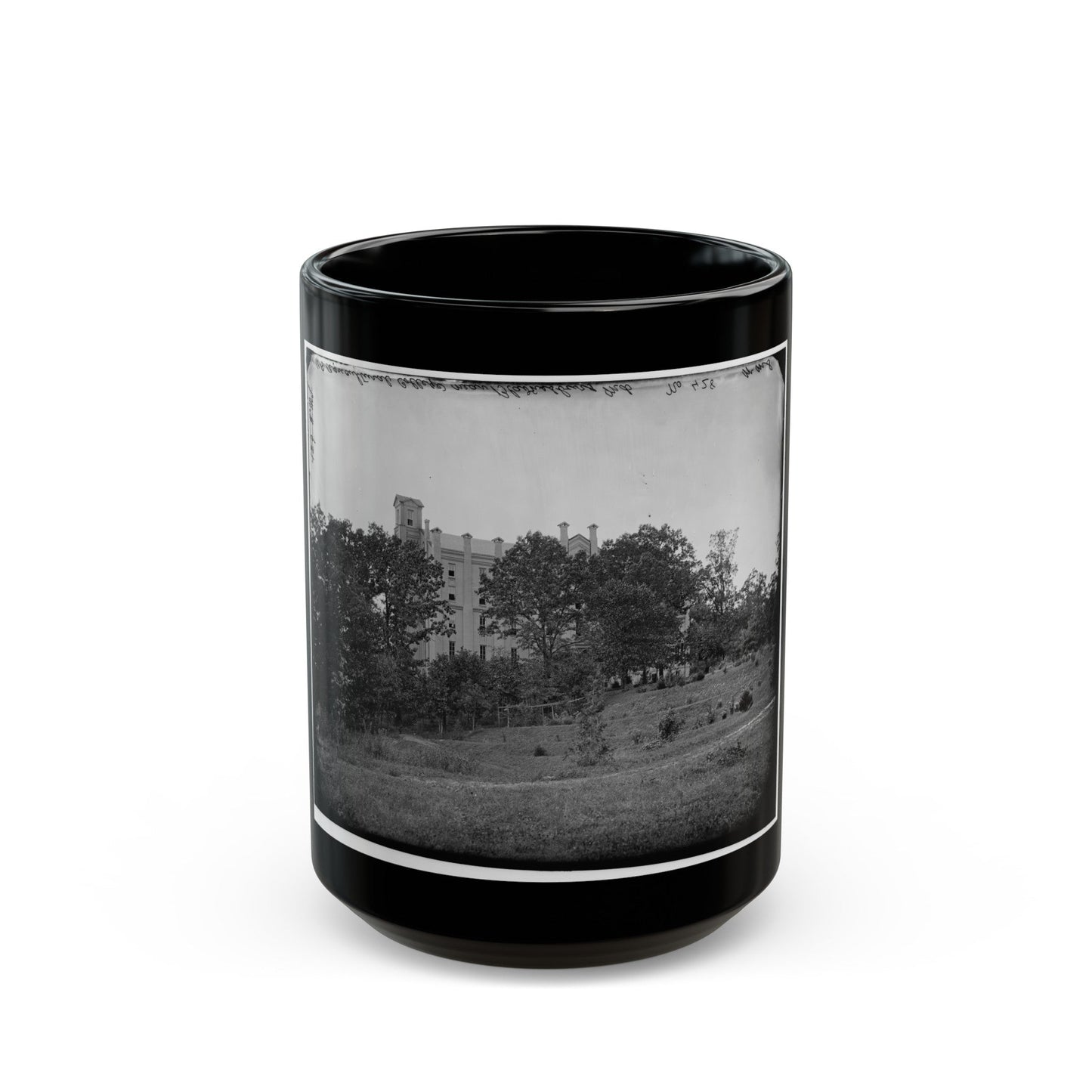 Bladensburg, Maryland (Vicinity). Agricultural College (U.S. Civil War) Black Coffee Mug-15oz-The Sticker Space