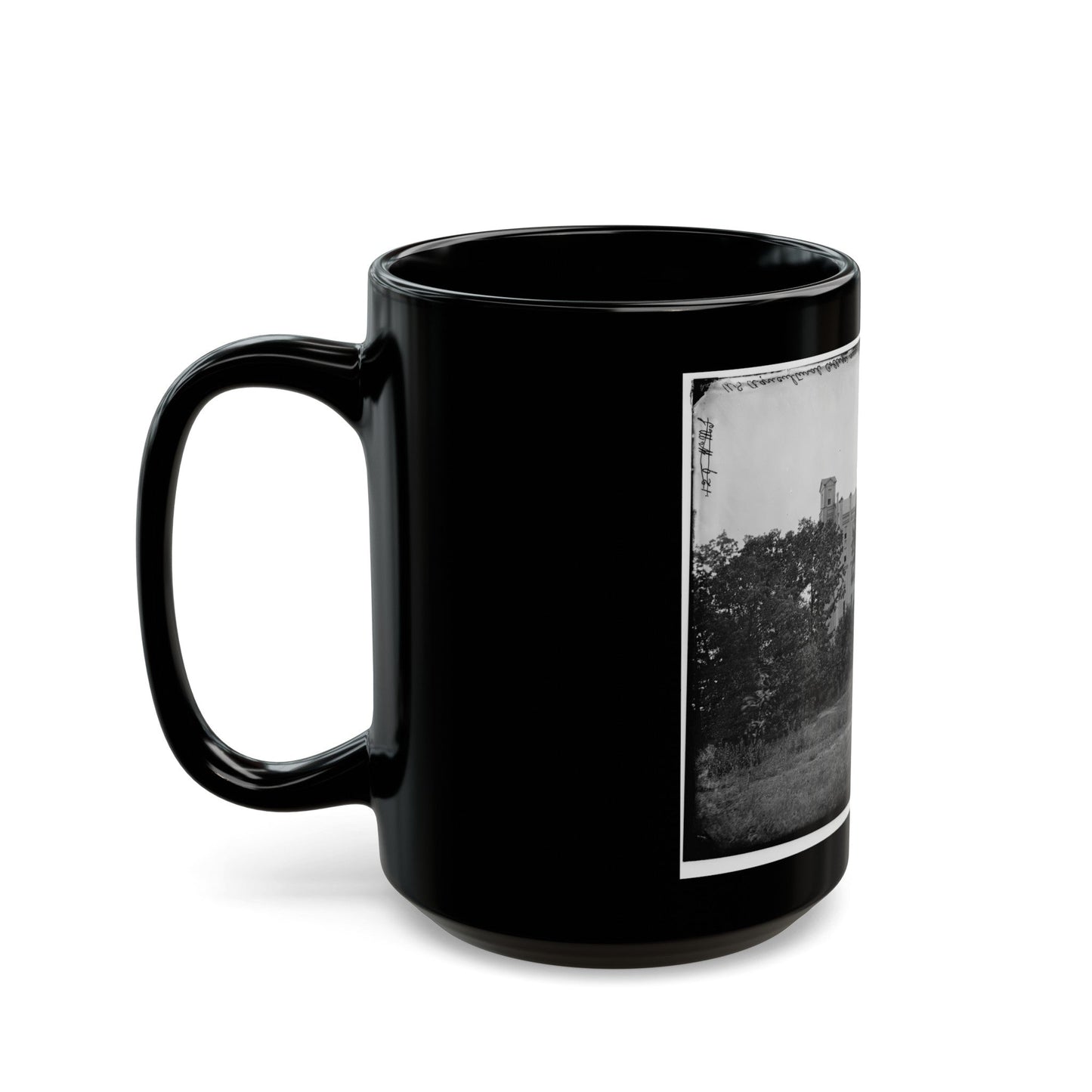 Bladensburg, Maryland (Vicinity). Agricultural College (U.S. Civil War) Black Coffee Mug-The Sticker Space