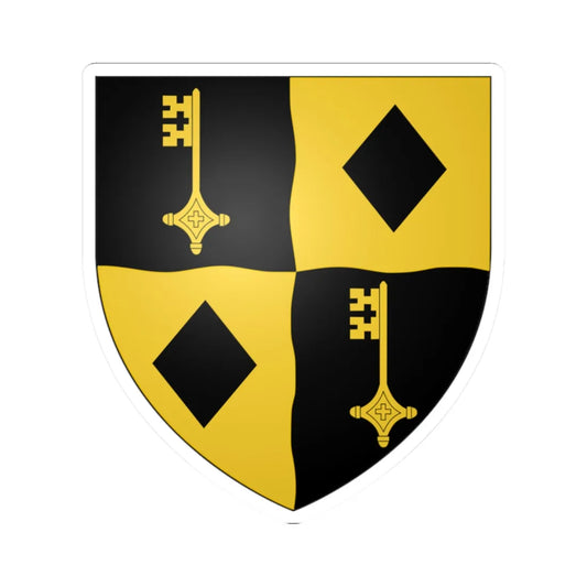 BLAENAVON Shield (United Kingdom) (Coat of Arms) STICKER Vinyl Kiss-Cut Decal 2 Inch White - The Sticker Space