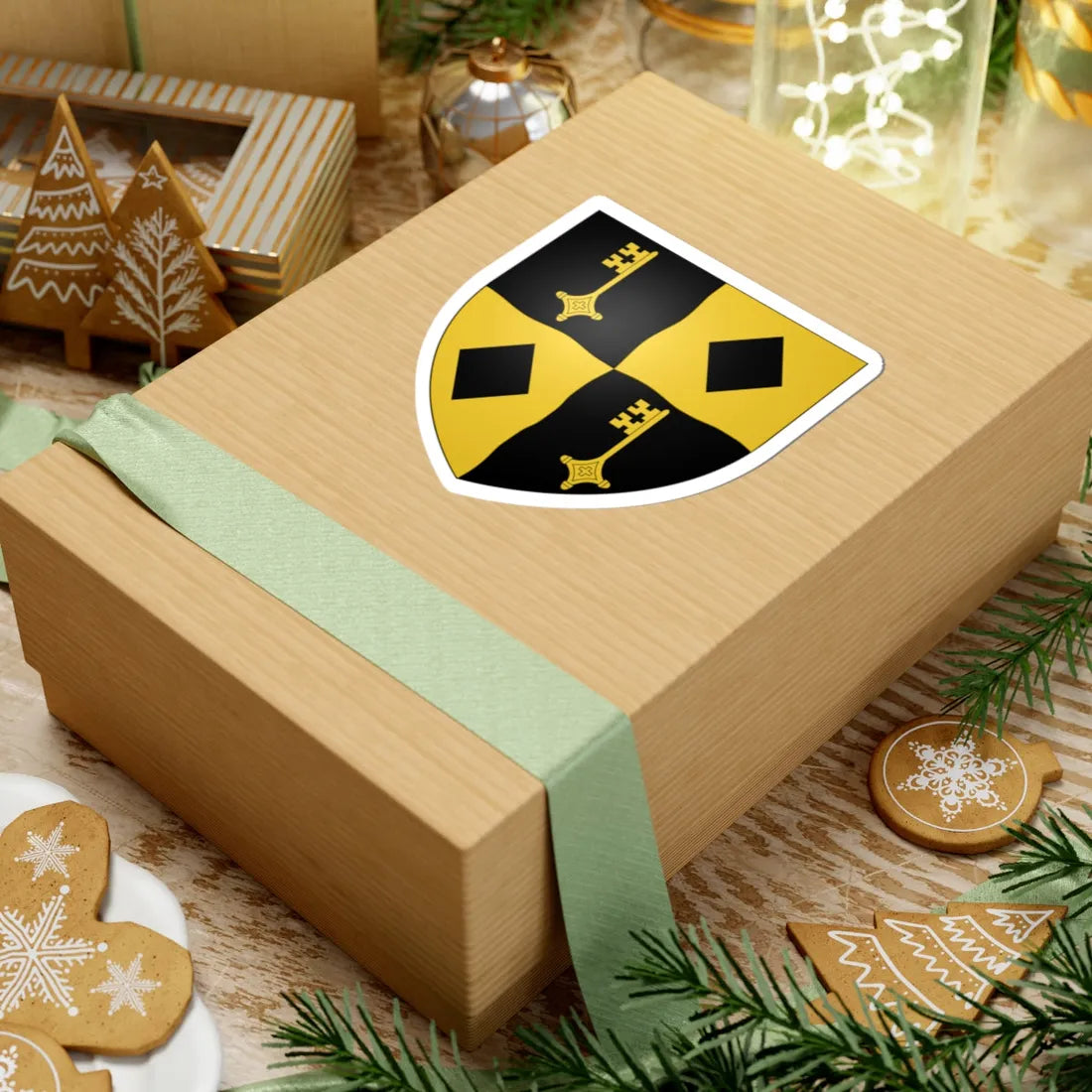 BLAENAVON Shield (United Kingdom) (Coat of Arms) STICKER Vinyl Kiss-Cut Decal - The Sticker Space