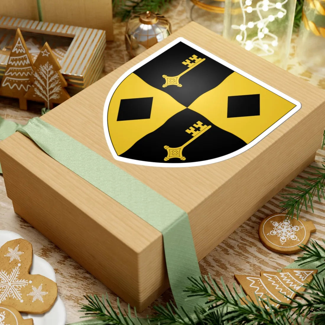 BLAENAVON Shield (United Kingdom) (Coat of Arms) STICKER Vinyl Kiss-Cut Decal - The Sticker Space