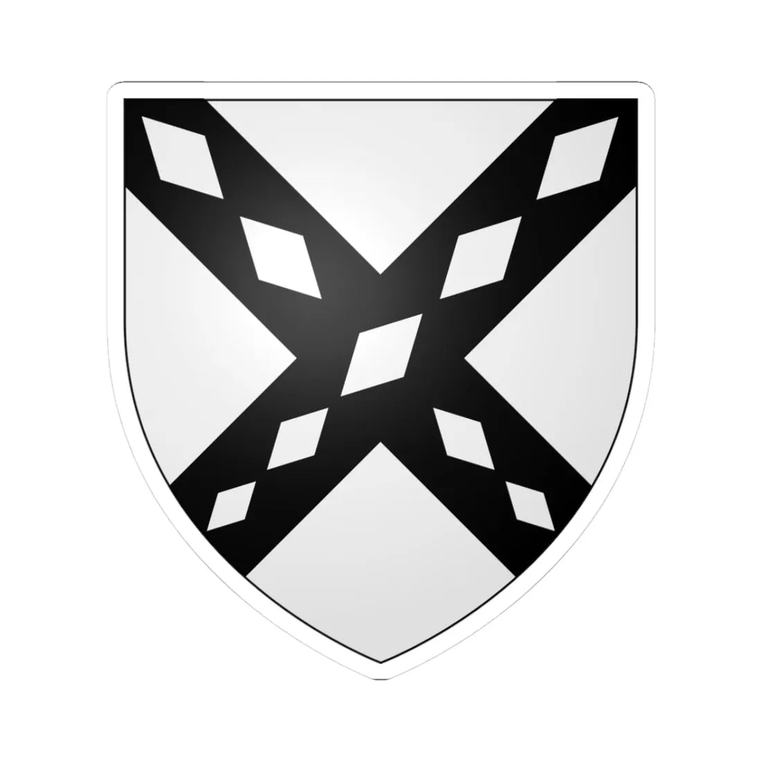 Blair of Blair arms (Scotland) (Coat of Arms) STICKER Vinyl Kiss-Cut Decal 3 Inch White - The Sticker Space