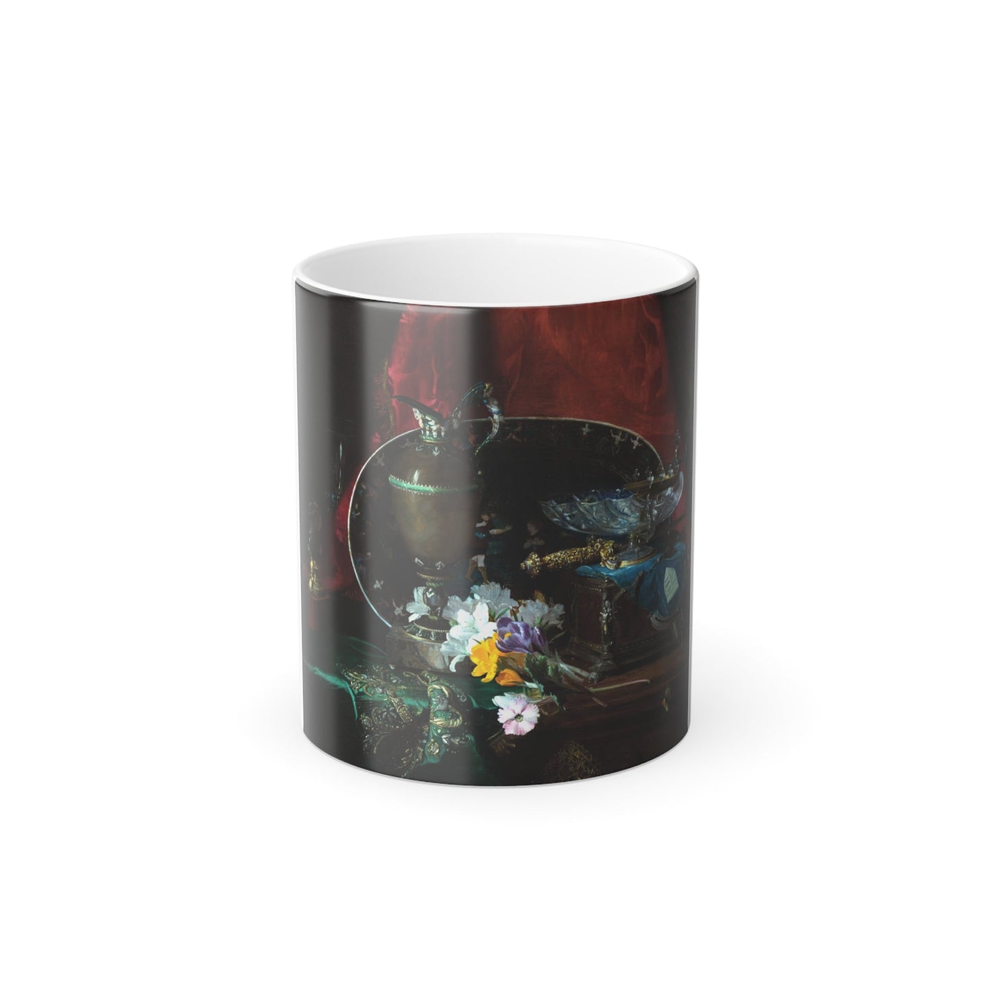 Blaise Alexandre Desgoffe (1830-1901) Still Life - 1868 - Color Changing Mug 11oz-11oz-The Sticker Space