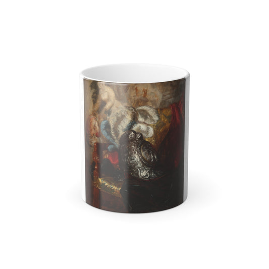 Blaise Alexandre Desgoffes (1830-1901) 16th Century Italian Helmet - 1883 - Color Changing Mug 11oz-11oz-The Sticker Space