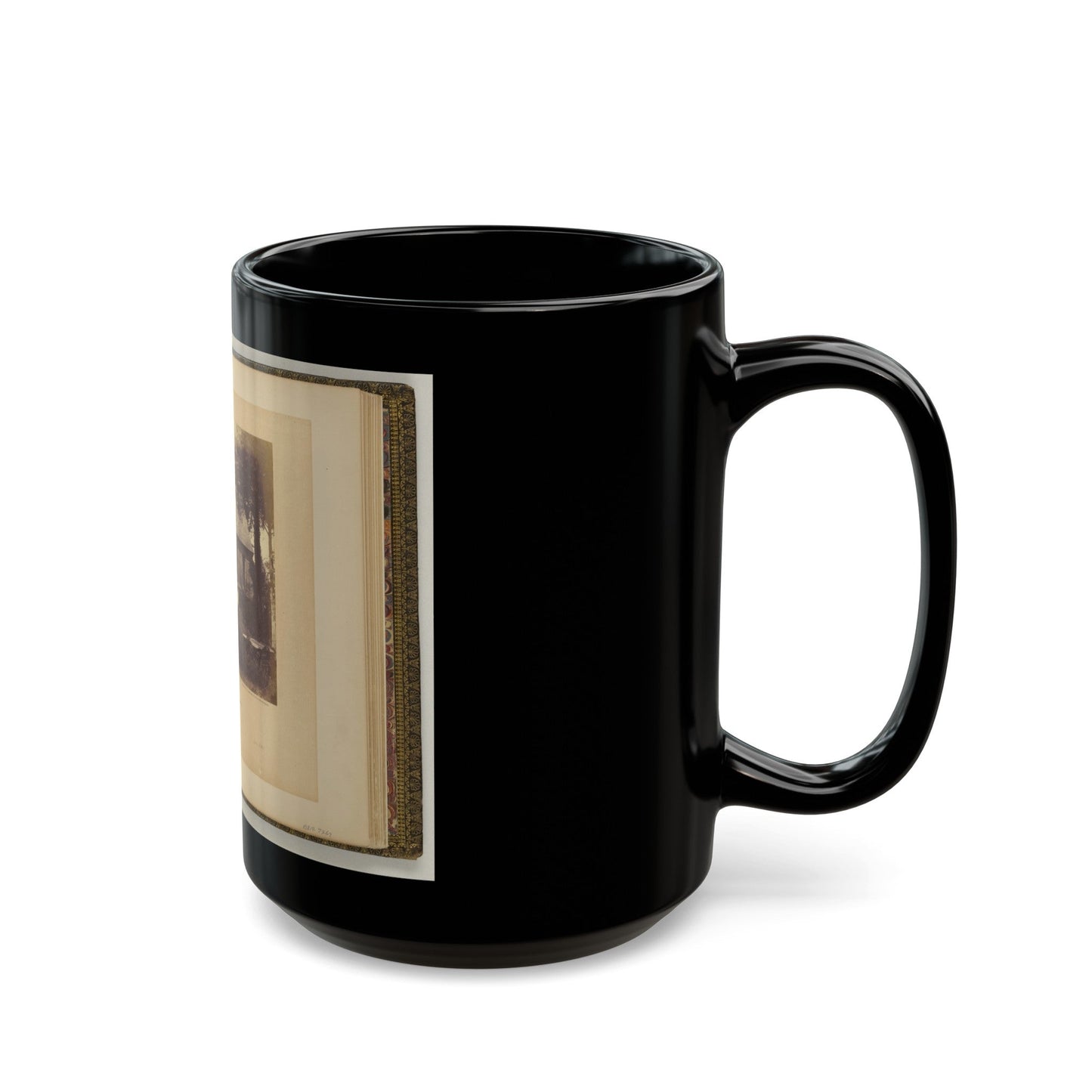 Blandford Church, Petersburg, Virginia (U.S. Civil War) Black Coffee Mug-The Sticker Space