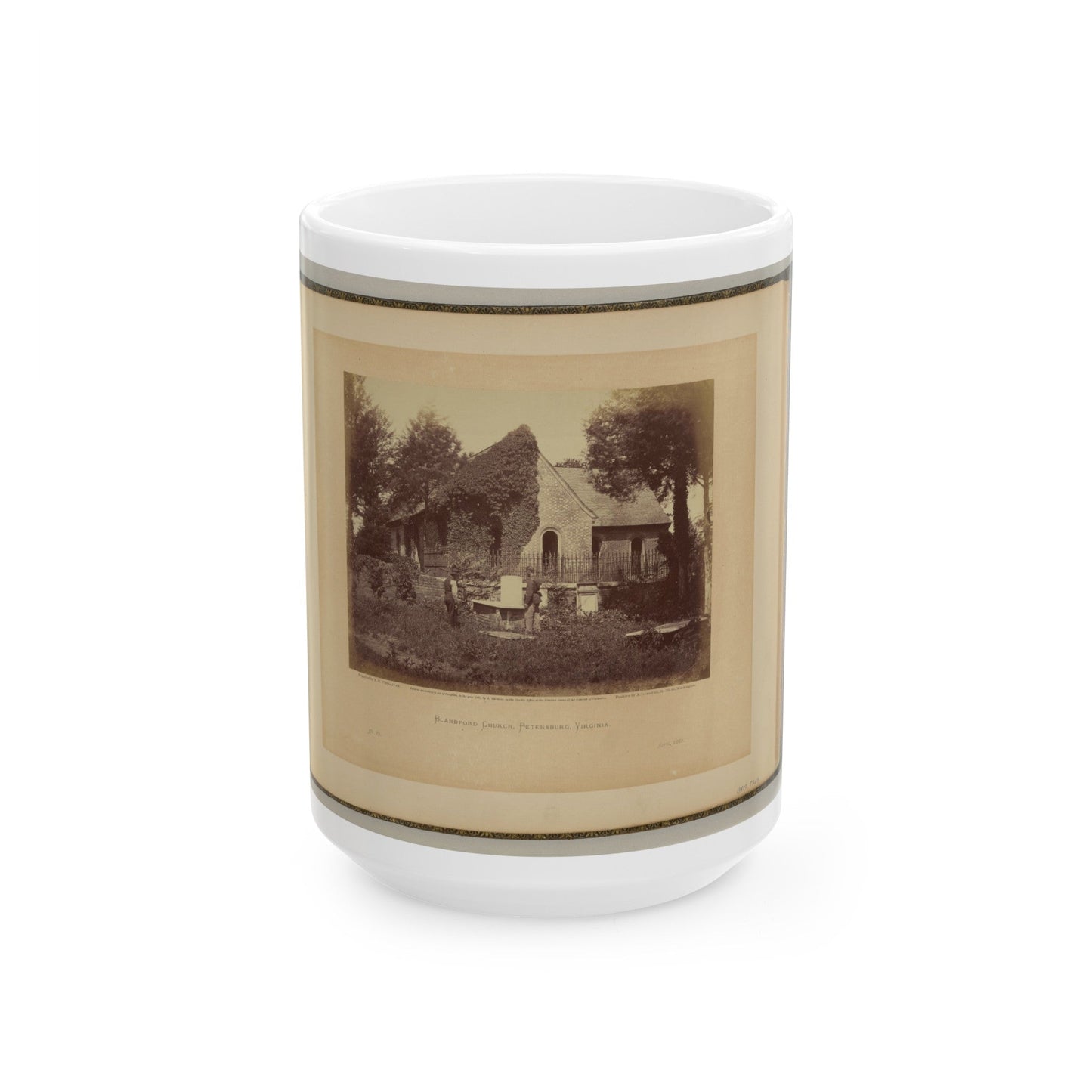 Blandford Church, Petersburg, Virginia (U.S. Civil War) White Coffee Mug-15oz-The Sticker Space