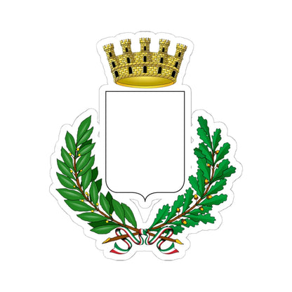 Blank - Italy city-Stemma (Italy) (Coat of Arms) STICKER Vinyl Kiss-Cut Decal 6 Inch White - The Sticker Space
