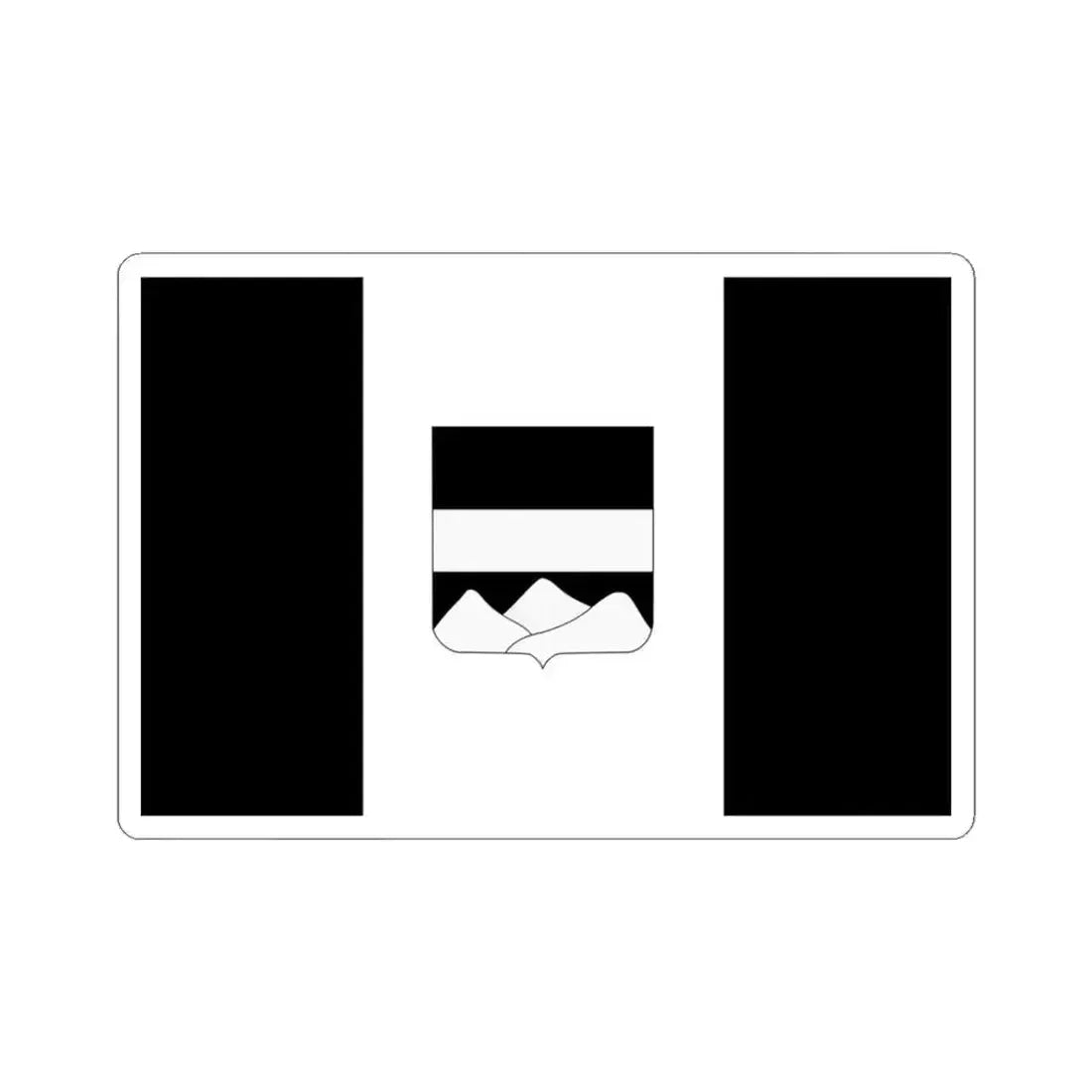 Blankenberge vlag (Belgium) STICKER Vinyl Kiss-Cut Decal 3 Inch White - The Sticker Space