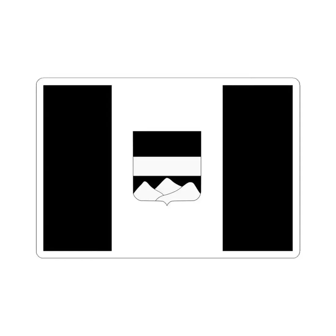 Blankenberge vlag (Belgium) STICKER Vinyl Kiss-Cut Decal 4 Inch White - The Sticker Space