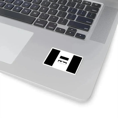 Blankenberge vlag (Belgium) STICKER Vinyl Kiss-Cut Decal - The Sticker Space