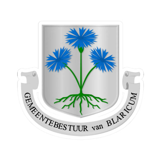 Blaricum wapen (Netherlands) (Coat of Arms) STICKER Vinyl Kiss-Cut Decal 2 Inch White - The Sticker Space