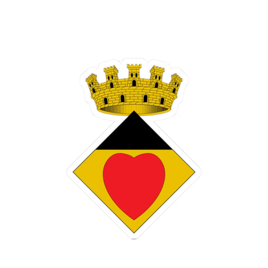 Blasó de Cornudella de Montsant (Spain) (Coat of Arms) STICKER Vinyl Kiss-Cut Decal 2 Inch White - The Sticker Space