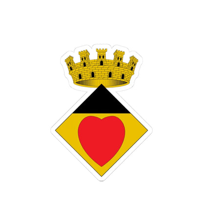 Blasó de Cornudella de Montsant (Spain) (Coat of Arms) STICKER Vinyl Kiss-Cut Decal 3 Inch White - The Sticker Space