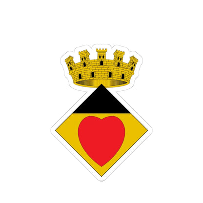 Blasó de Cornudella de Montsant (Spain) (Coat of Arms) STICKER Vinyl Kiss-Cut Decal 4 Inch White - The Sticker Space