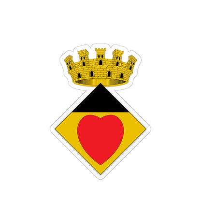 Blasó de Cornudella de Montsant (Spain) (Coat of Arms) STICKER Vinyl Kiss-Cut Decal 6 Inch White - The Sticker Space