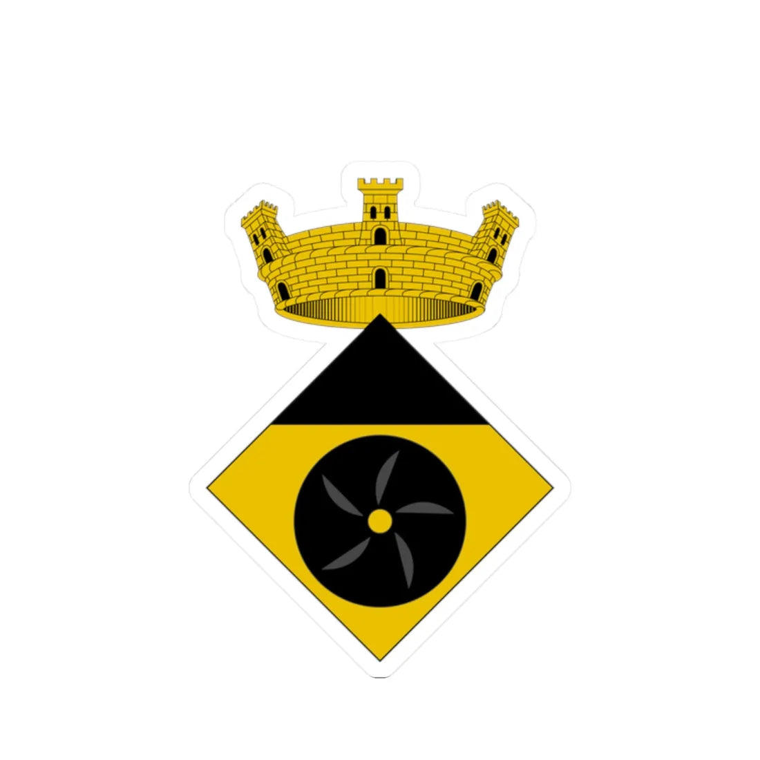 Blasó del Molar (Spain) (Coat of Arms) STICKER Vinyl Kiss-Cut Decal 2 Inch White - The Sticker Space