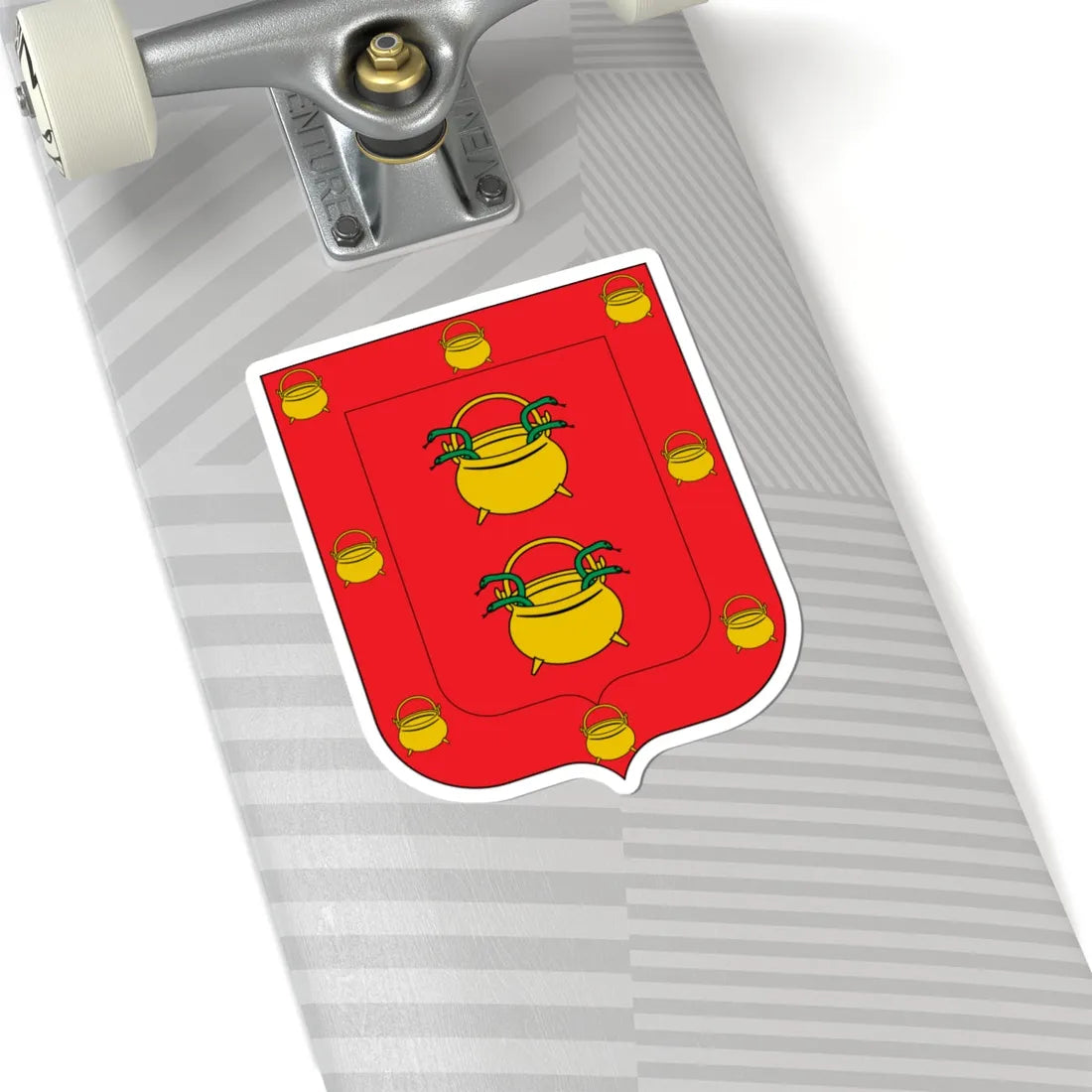 Blasón de la familia Herrera (Spain) (Coat of Arms) STICKER Vinyl Kiss-Cut Decal - The Sticker Space