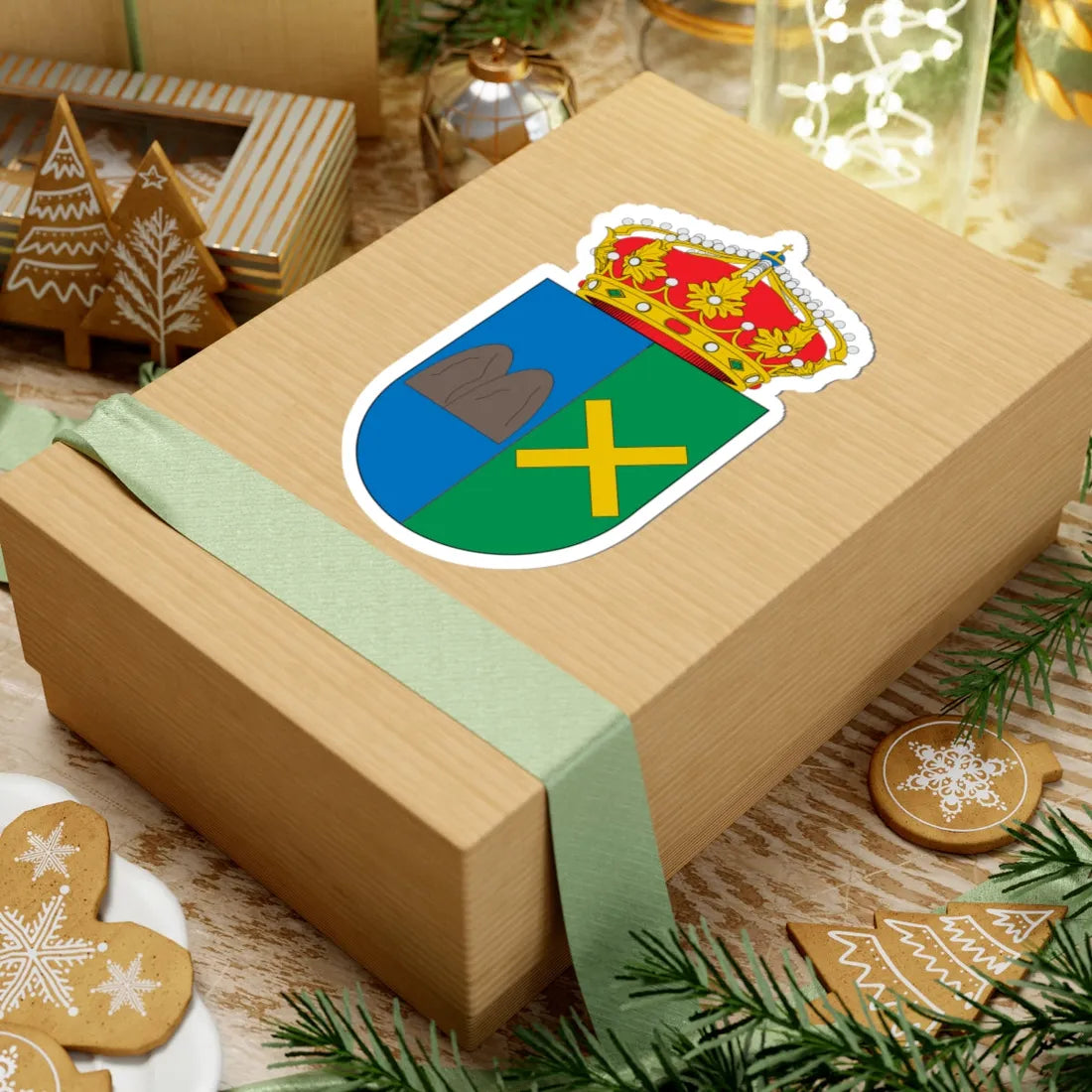 Blasón de Mantinos (Spain) (Coat of Arms) STICKER Vinyl Kiss-Cut Decal - The Sticker Space