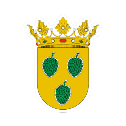 Blasón de Pina de Ebro (Spain) (Coat of Arms) STICKER Vinyl Kiss-Cut Decal 2 Inch White - The Sticker Space