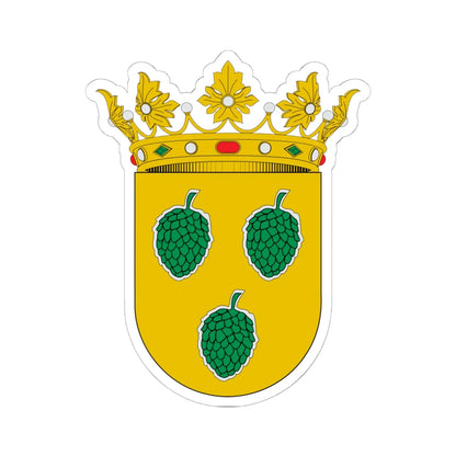 Blasón de Pina de Ebro (Spain) (Coat of Arms) STICKER Vinyl Kiss-Cut Decal 6 Inch White - The Sticker Space