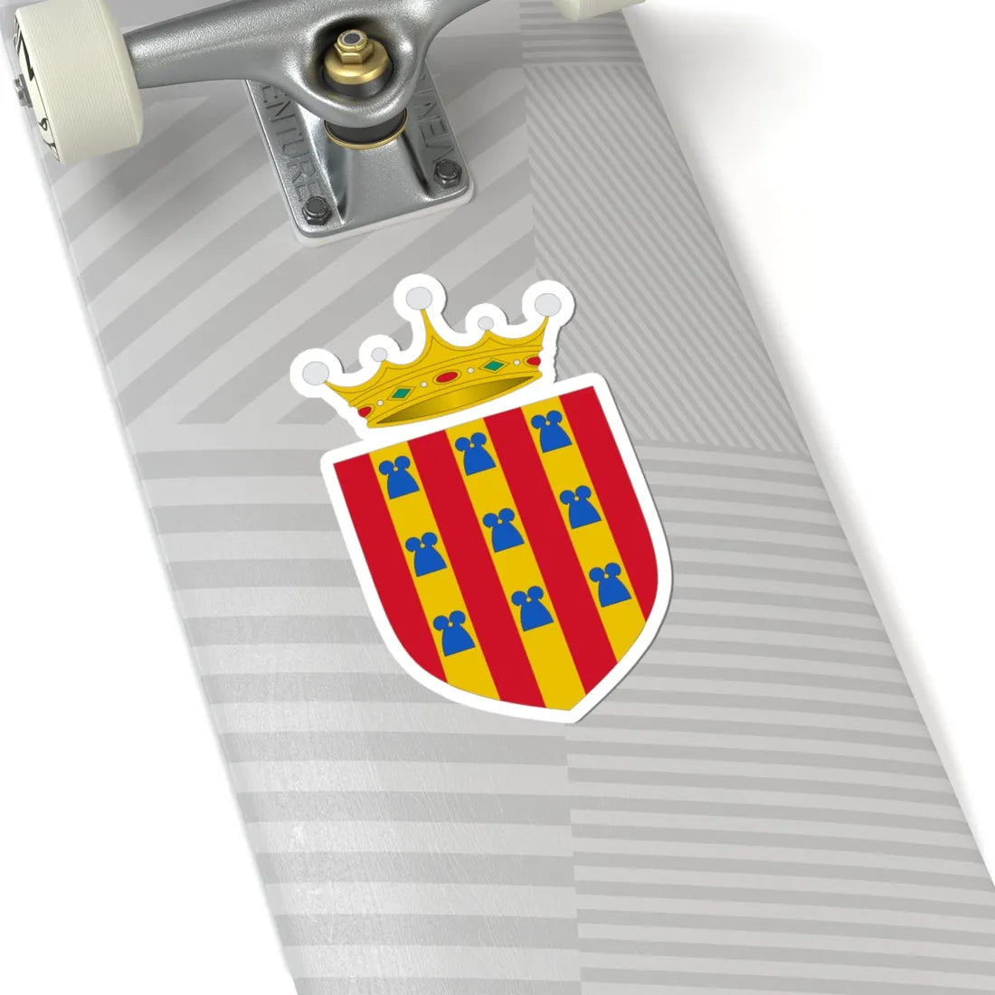 Blasón del Vizcondado de Rocabertí (Spain) (Coat of Arms) STICKER Vinyl Kiss-Cut Decal - The Sticker Space