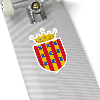Blasón del Vizcondado de Rocabertí (Spain) (Coat of Arms) STICKER Vinyl Kiss-Cut Decal - The Sticker Space