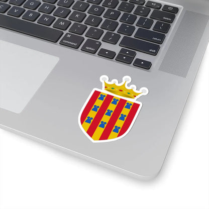 Blasón del Vizcondado de Rocabertí (Spain) (Coat of Arms) STICKER Vinyl Kiss-Cut Decal - The Sticker Space