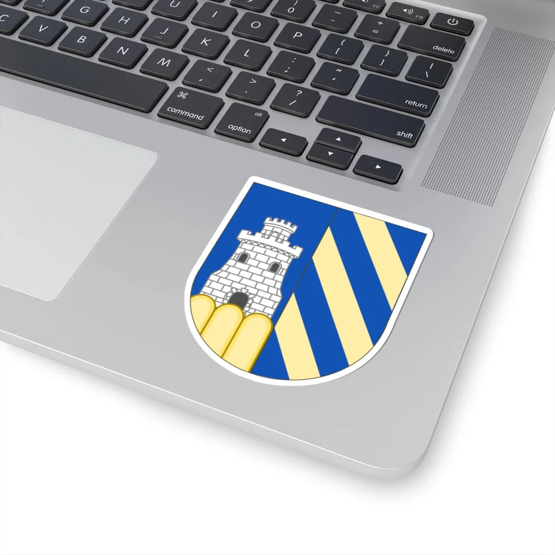 Blasón familia Platoni (Spain) (Coat of Arms) STICKER Vinyl Kiss-Cut Decal - The Sticker Space