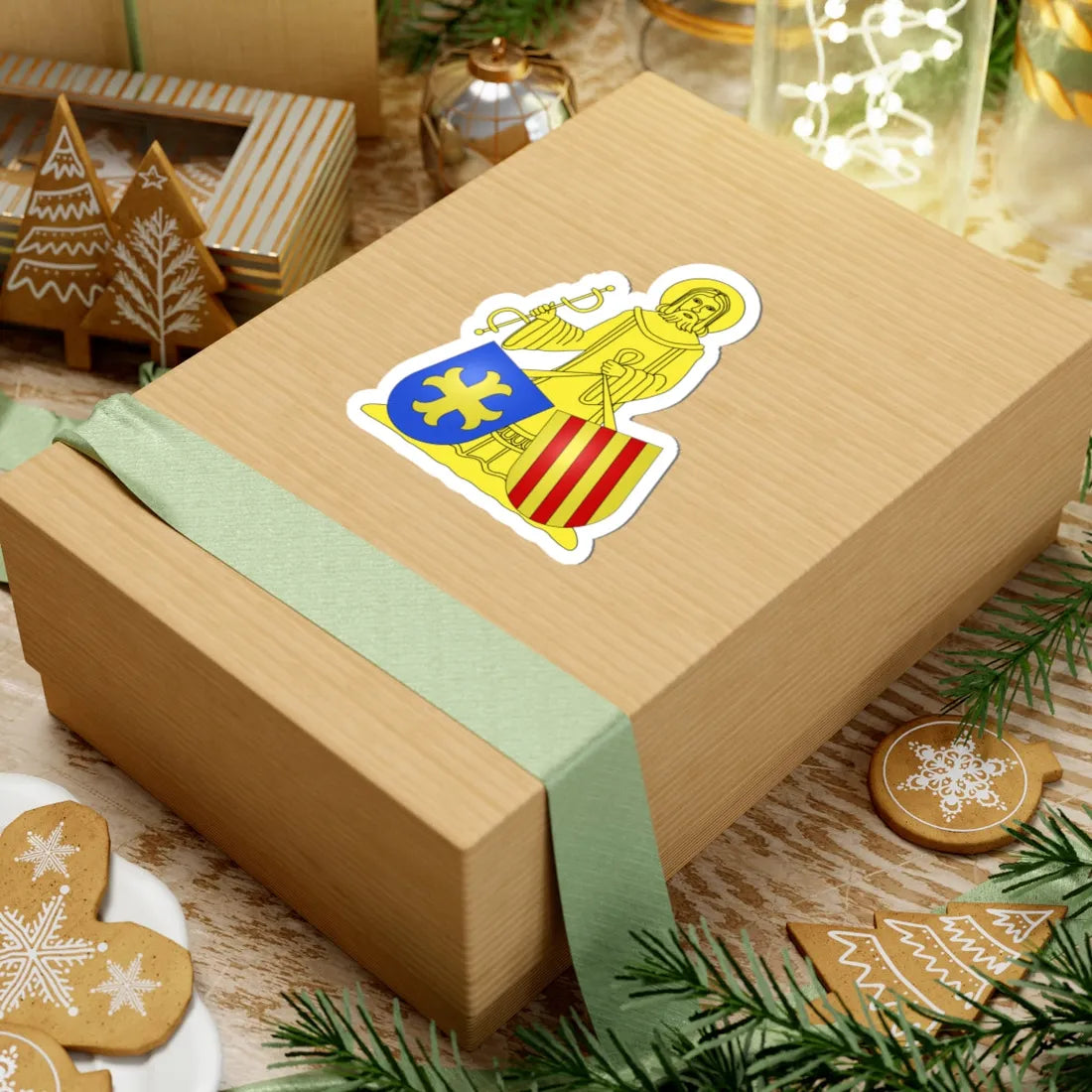 Blason Aartselaar (Belgium) (Coat of Arms) STICKER Vinyl Kiss-Cut Decal - The Sticker Space