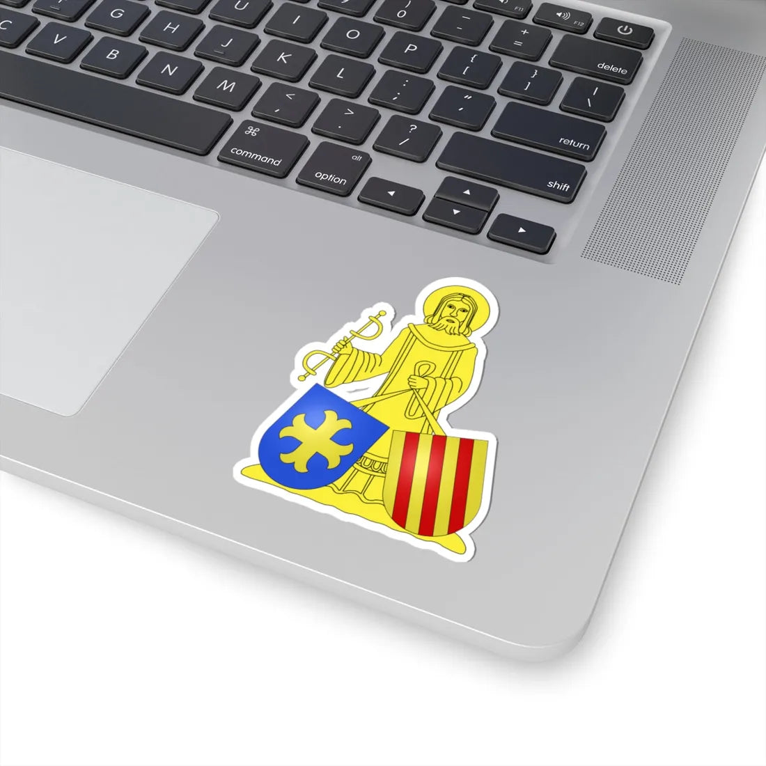 Blason Aartselaar (Belgium) (Coat of Arms) STICKER Vinyl Kiss-Cut Decal - The Sticker Space