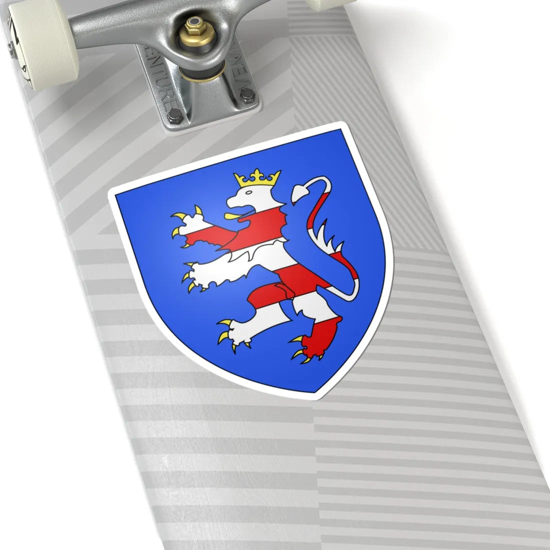 Blason abbaye be Sint-Baafs Gent (Belgium) (Coat of Arms) STICKER Vinyl Kiss-Cut Decal - The Sticker Space