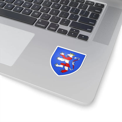 Blason abbaye be Sint-Baafs Gent (Belgium) (Coat of Arms) STICKER Vinyl Kiss-Cut Decal - The Sticker Space