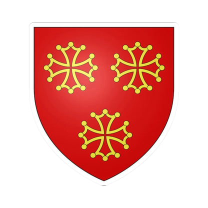 Blason Adhémar de La Garde (France) (Coat of Arms) STICKER Vinyl Kiss-Cut Decal 2 Inch White - The Sticker Space