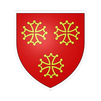 Blason Adhémar de La Garde (France) (Coat of Arms) STICKER Vinyl Kiss-Cut Decal 3 Inch White - The Sticker Space